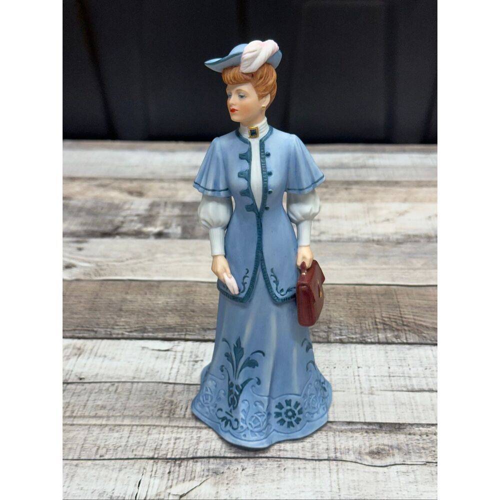 1986 Hamilton Collection "Career Girl" Gibson Girls Figurine Victorian Dress